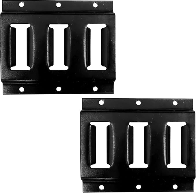 6” E-Track Rail x 2 (Black) - Moto Cinch
