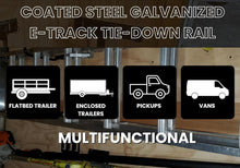 6” E-Track Rail x 2 (Black) - Moto Cinch