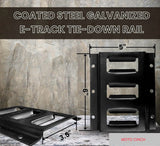 6” E-Track Rail x 2 (Black) - Moto Cinch