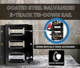 6” E-Track Rail x 2 (Black) - Moto Cinch