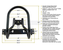 Moto Cinch E-Track Wheel Chock - Floor mount - Moto Cinch